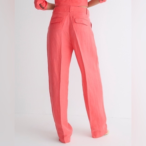 J Crew BLACK NWT Straight-leg essential pant in Chelsea linen-cupro blend BQ734 - Picture 3 of 7